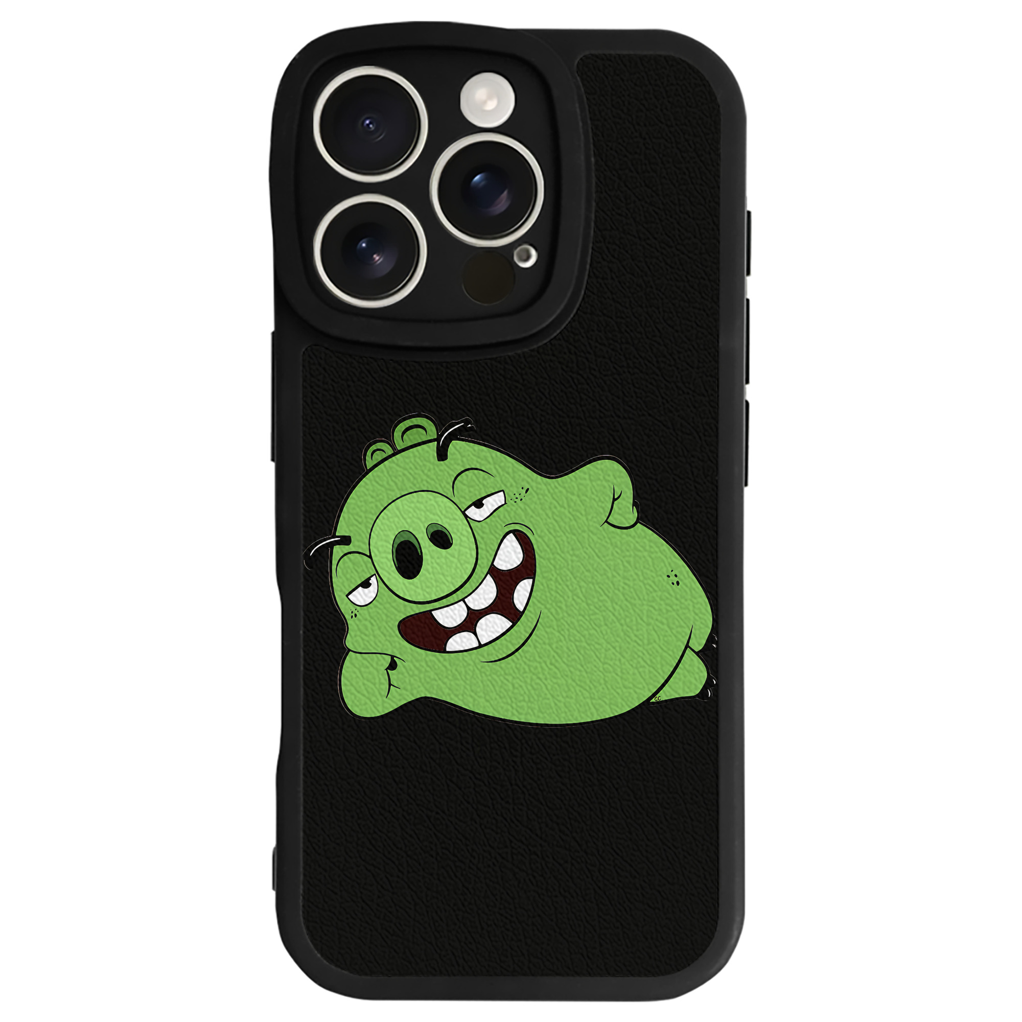 （画像用） Angry Birds アングリーバード 【iPhone 16シリーズ対応】シリコンスマホケース（レザー調） 材質：シリコン